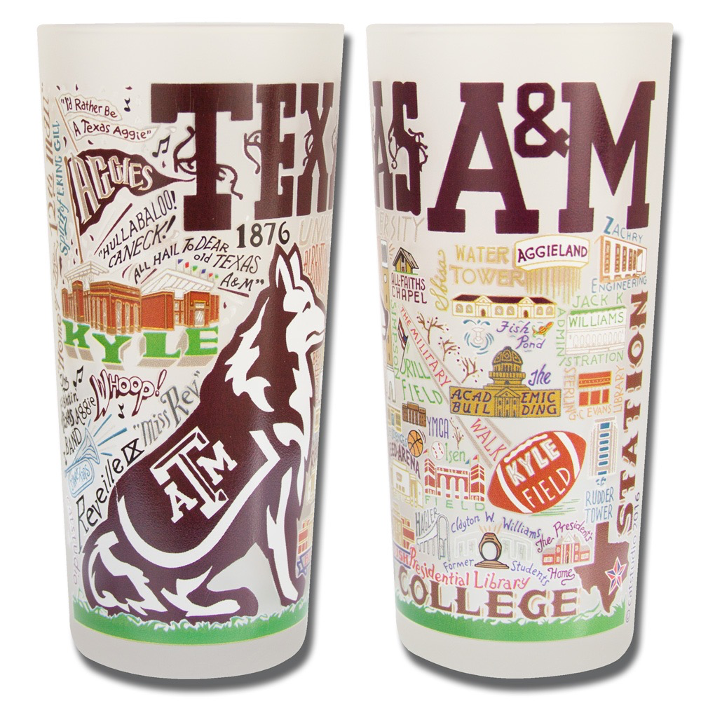 TEXAS A&M UNIVERSITY GLASS BY CATSTUDIO - A. Dodson's