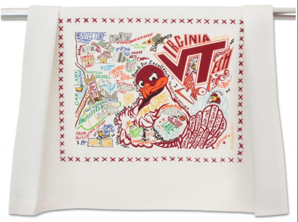 VIRGINIA TECH DISH TOWEL BY CATSTUDIO - A. Dodson's