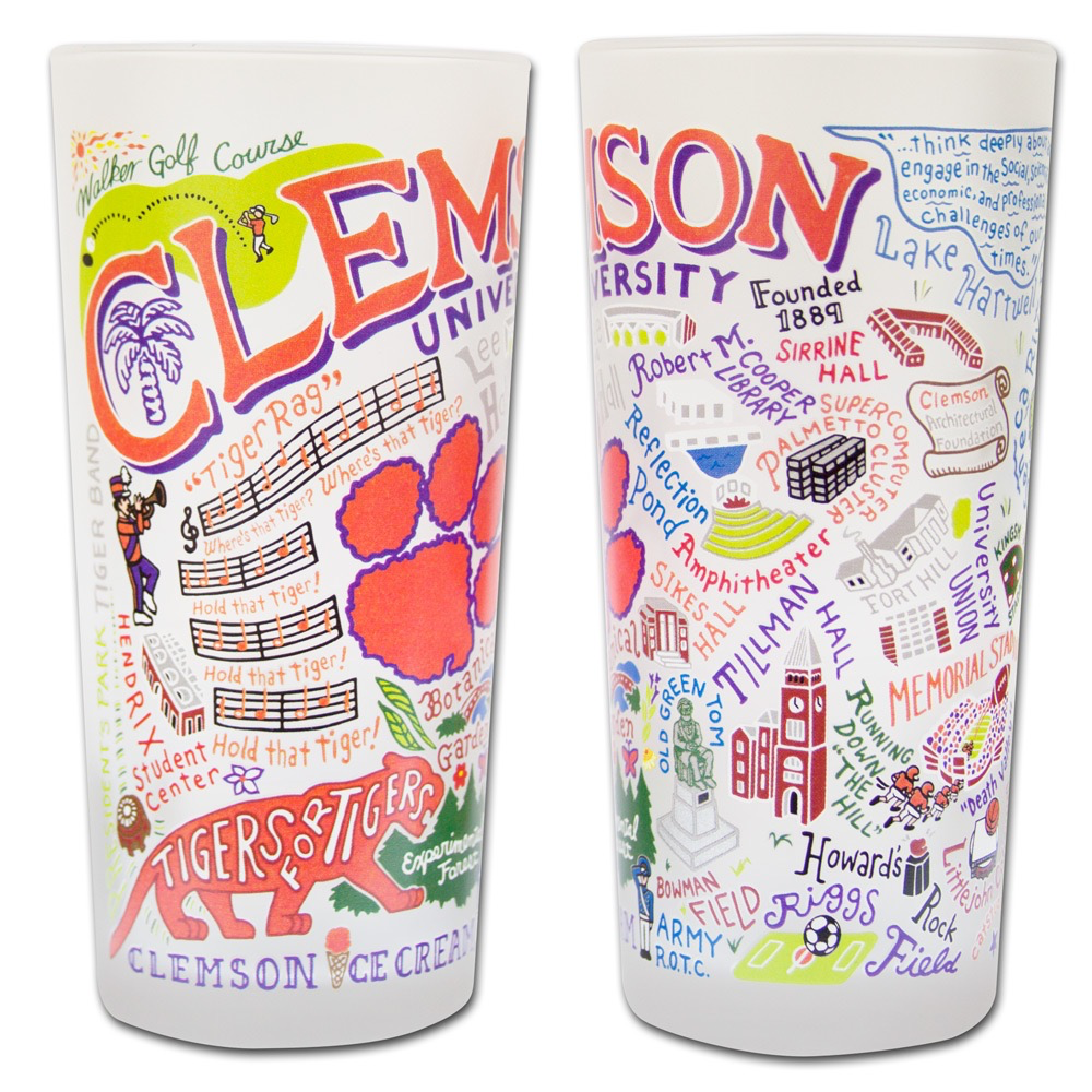 CLEMSON UNIVERSITY GLASS BY CATSTUDIO - A. Dodson's