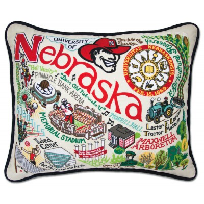 UNIVERSITY OF NEBRASKA PILLOW BY CATSTUDIO - A. Dodson's