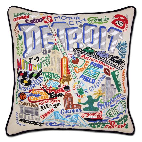 DETROIT PILLOW BY CATSTUDIO - A. Dodson's