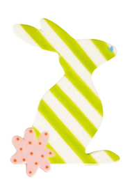 HAPPY EVERYTHING STRIPED RABBIT BIG ATTACHMENT, Happy Everything - A. Dodson's