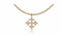 15" choker classic 2mm bead gold - signature cross encompass gold charm by enewton