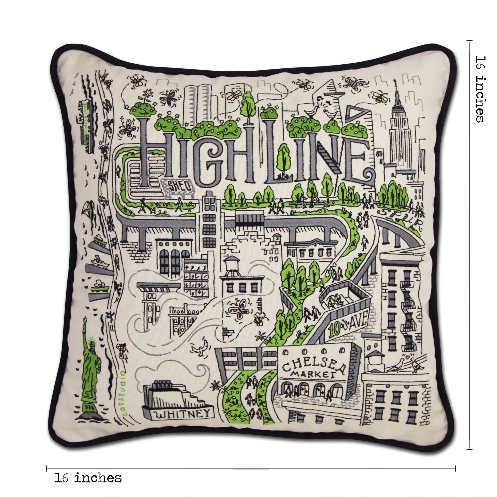 HIGH LINE NEW YORK PILLOW BY CATSTUDIO - A. Dodson's