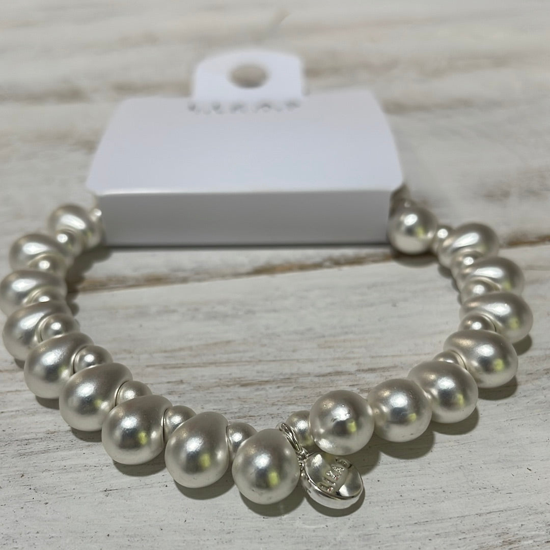 LIVINGSTON BRACELET - SILVER MATTE TEARDROP - A. Dodson's