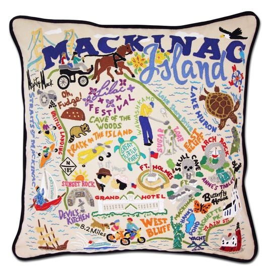 MACKINAC ISLAND PILLOW BY CATSTUDIO - A. Dodson's